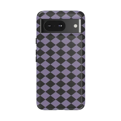 Midnight Hex | Purple Checkered Case Phone Case get.casely Essential Google Pixel 8