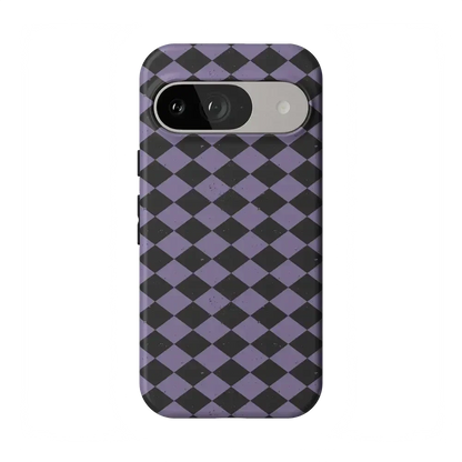 Midnight Hex | Purple Checkered Case Phone Case get.casely Essential Google Pixel 9