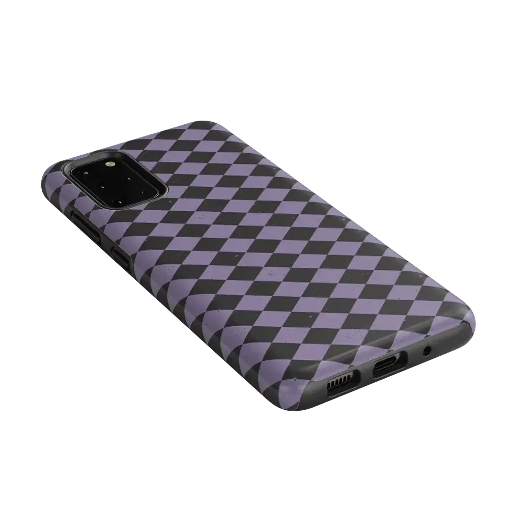 Midnight Hex | Purple Checkered Case Phone Case get.casely