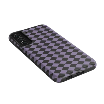 Midnight Hex | Purple Checkered Case Phone Case get.casely