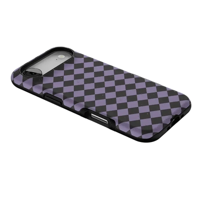 Midnight Hex | Purple Checkered Case Phone Case get.casely