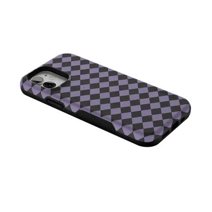 Midnight Hex | Purple Checkered Case Phone Case get.casely