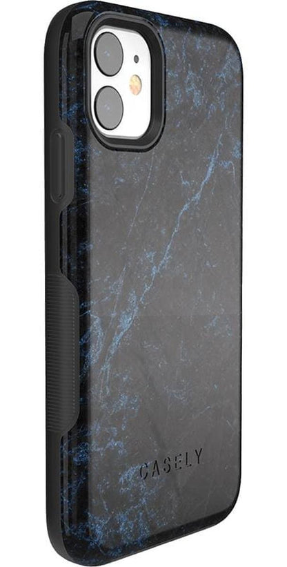 Midnight Marble | Black & Navy Case iPhone Case get.casely