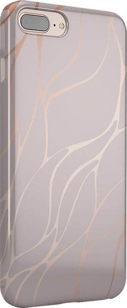 Midnight Ride | Pink and Gold Metallic Waves Case iPhone Case get.casely