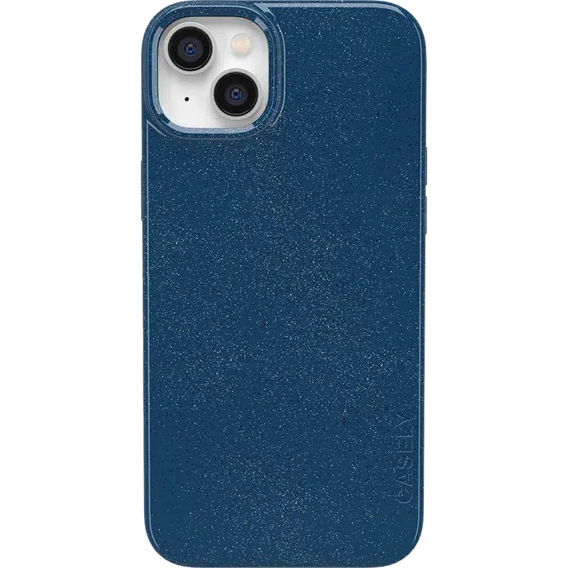 Midnight Sky | Navy Enchanted Shimmer Case iPhone Case get.casely Classic + MagSafe® iPhone 14 Plus