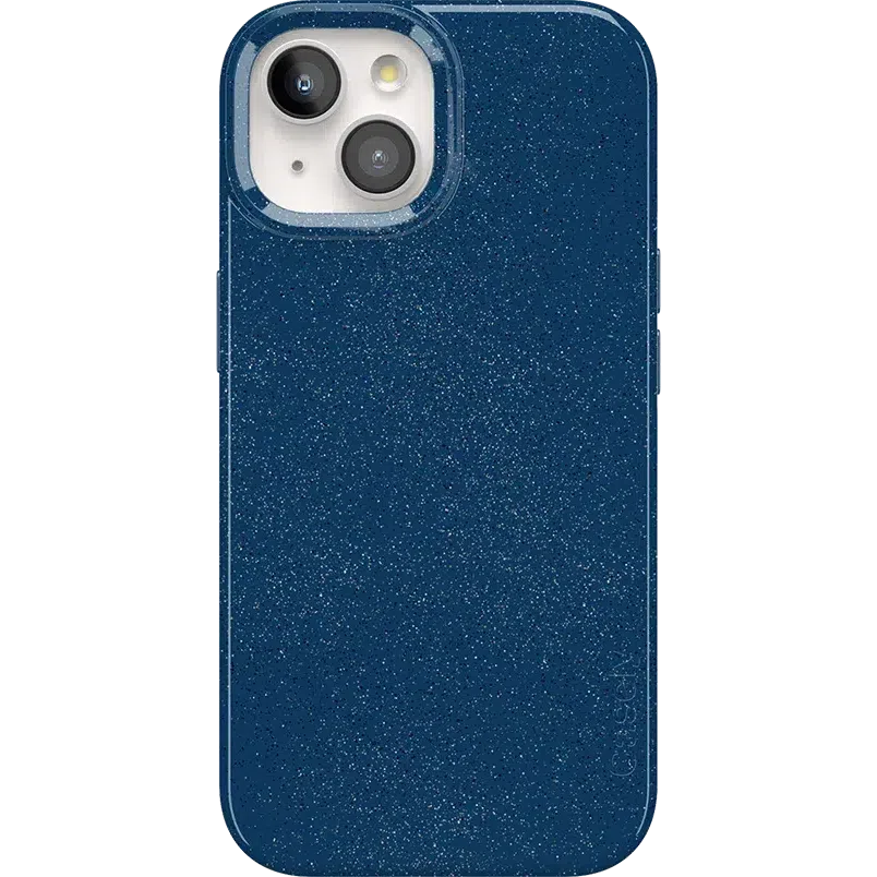 Midnight Sky | Navy Enchanted Shimmer Case iPhone Case get.casely Classic + MagSafe® iPhone 15 Plus
