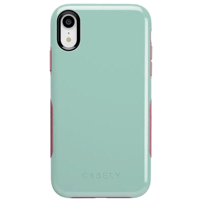 Mint Green on Pink | Ultra-Protective Bold Case iPhone Case get.casely