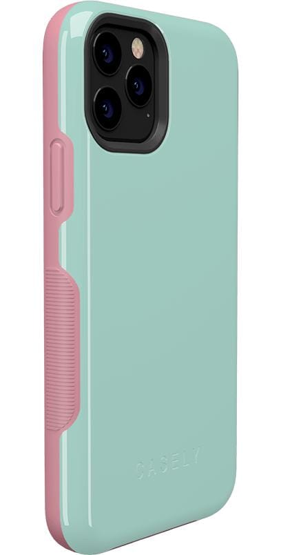 Mint Green on Pink | Ultra-Protective Bold Case iPhone Case get.casely