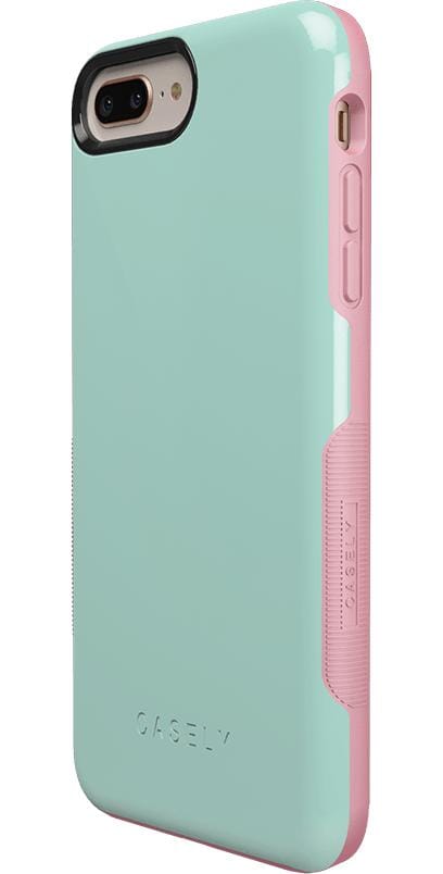 Mint Green on Pink | Ultra-Protective Bold Case iPhone Case get.casely