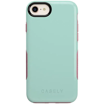 Mint Green on Pink | Ultra-Protective Bold Case iPhone Case get.casely