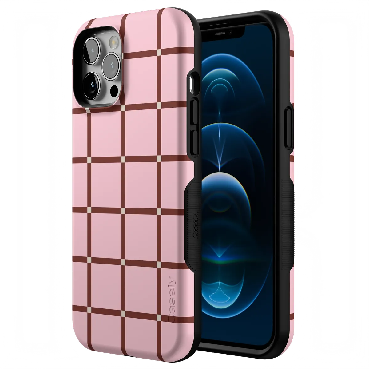 Uptown Gridlock | Pink Checkerboard Case