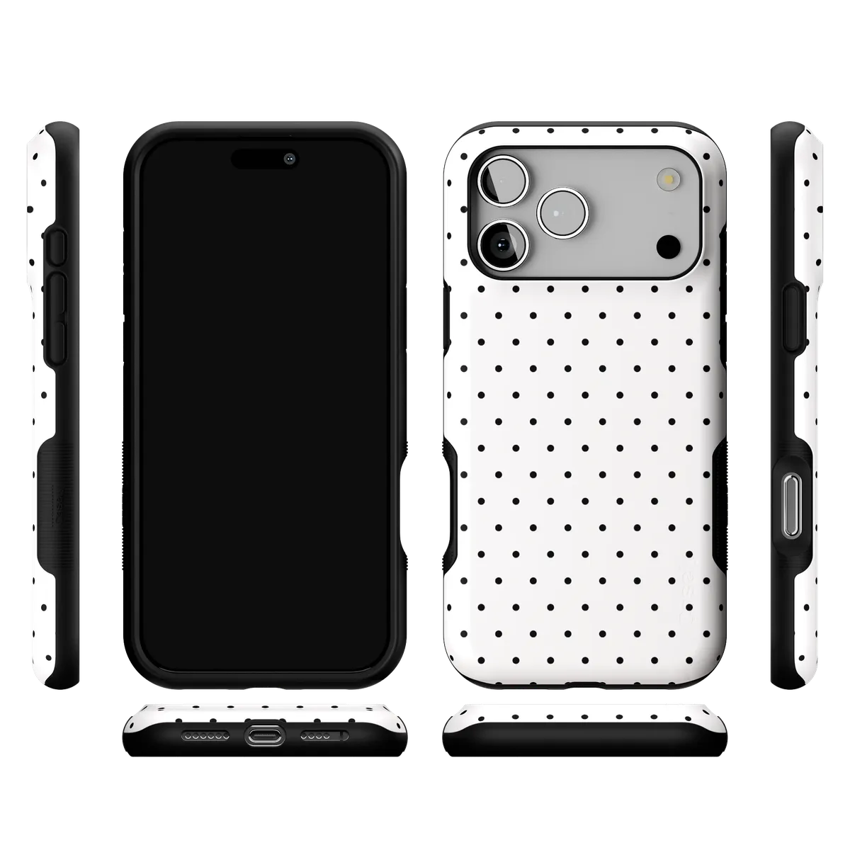 On the Dot | Black Polka Dot Case