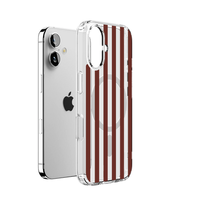 Sunday in Brooklyn | Burgundy Stripes Case