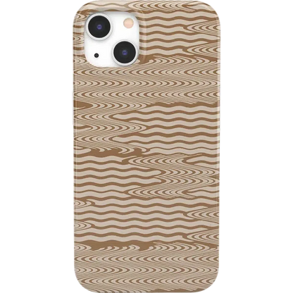 Mocha Ripple | Brown Waves Case iPhone Case get.casely Classic iPhone 13 Mini