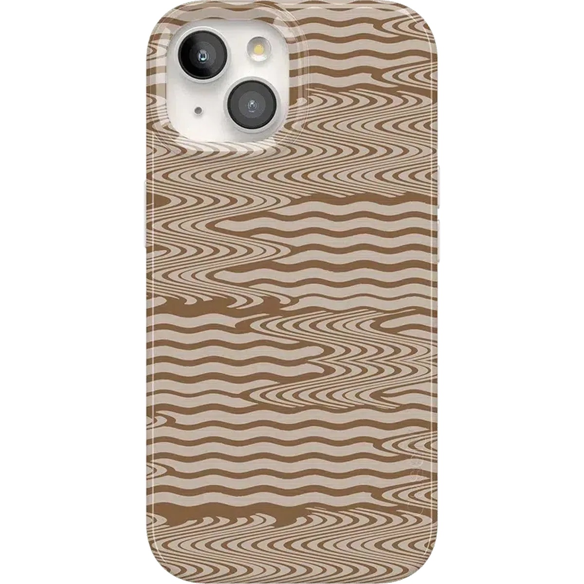 Mocha Ripple | Brown Waves Case iPhone Case get.casely Classic + MagSafe® iPhone 15 Plus