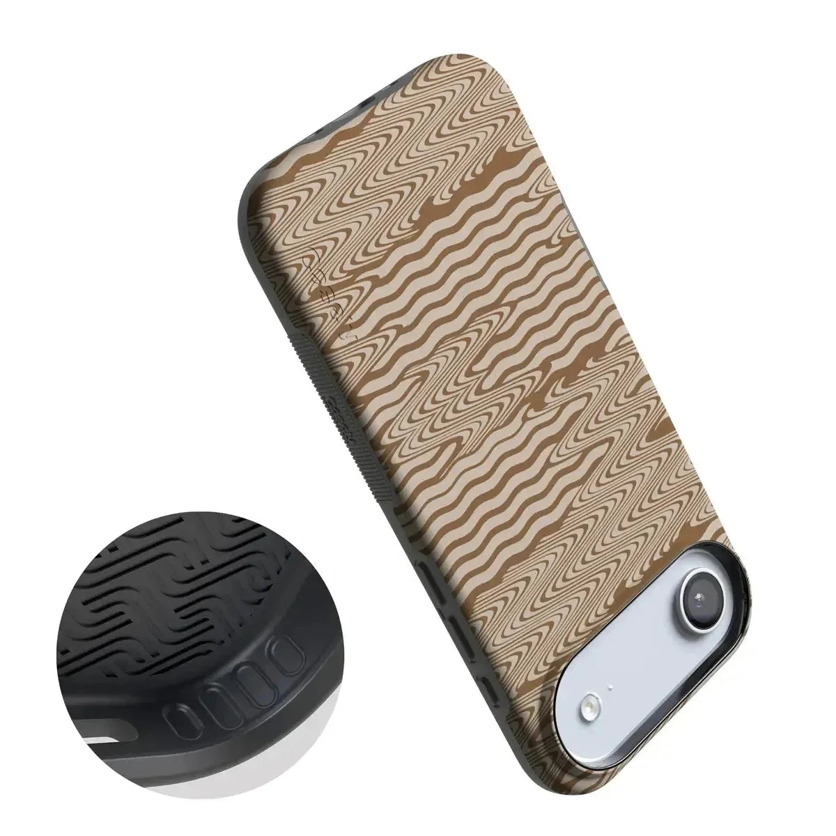 Mocha Ripple | Brown Waves Case iPhone Case get.casely