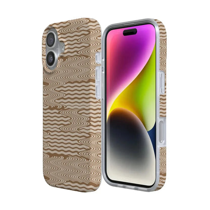Mocha Ripple | Brown Waves Case iPhone Case get.casely
