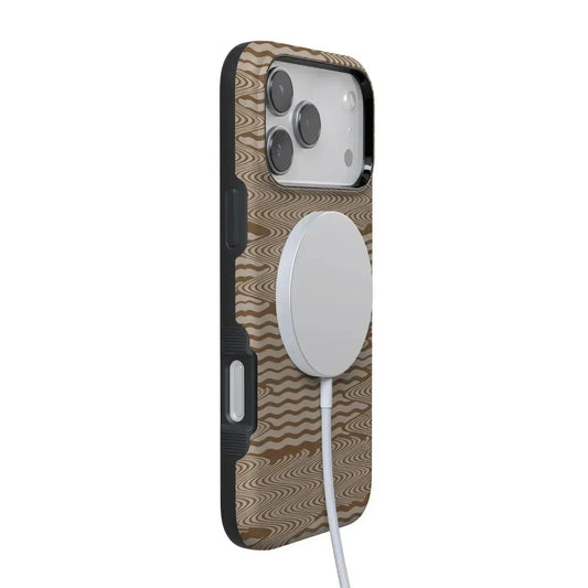 Mocha Ripple | Brown Waves Case iPhone Case get.casely