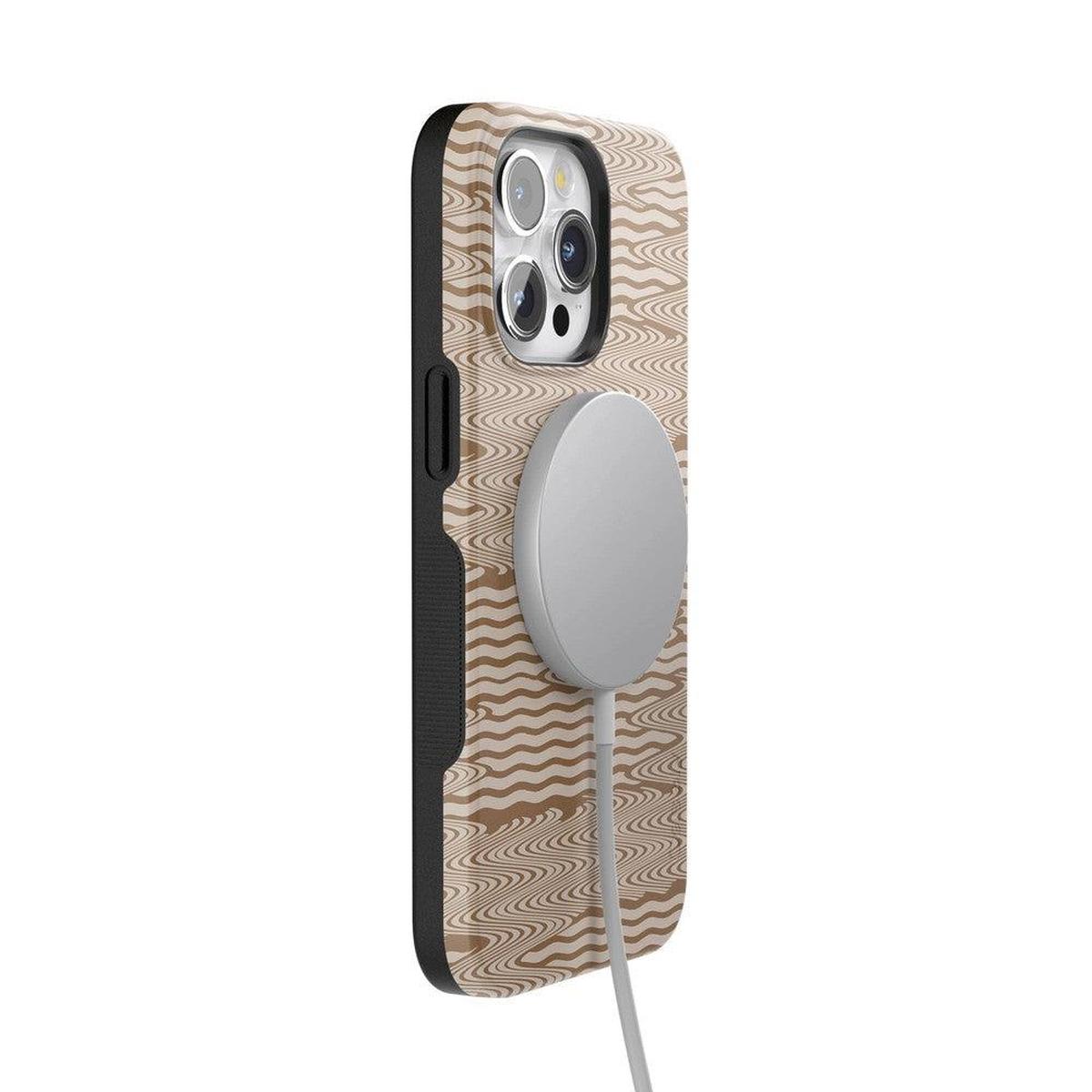 Mocha Ripple | Brown Waves Case iPhone Case get.casely