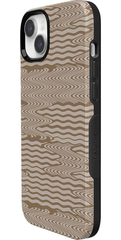 Mocha Ripple | Brown Waves Case iPhone Case get.casely