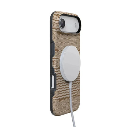 Mocha Ripple | Brown Waves Case iPhone Case get.casely