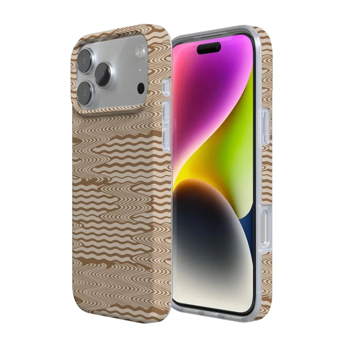 Mocha Ripple | Brown Waves Case iPhone Case get.casely