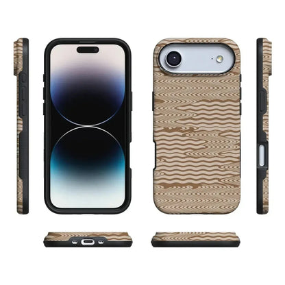 Mocha Ripple | Brown Waves Case iPhone Case get.casely