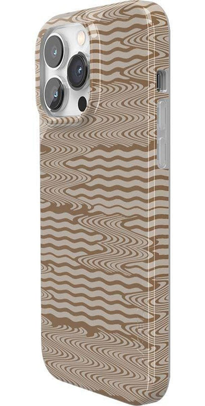Mocha Ripple | Brown Waves Case iPhone Case get.casely