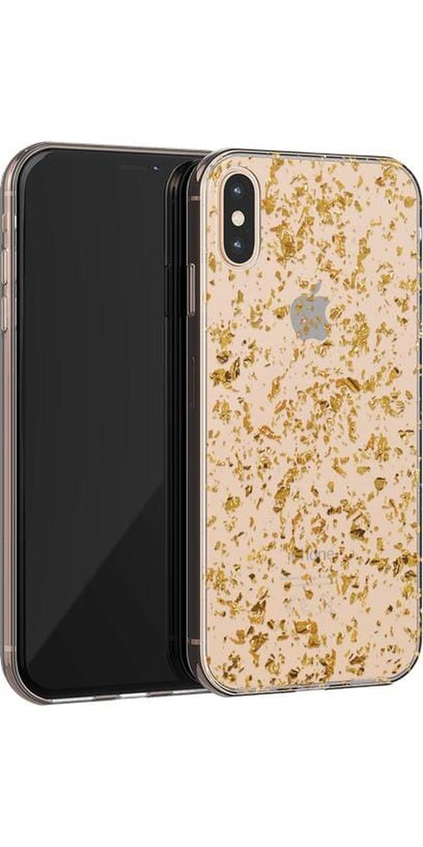 Morning Sparkle | Rose and Gold Flaked Clear Case iPhone Case get.casely