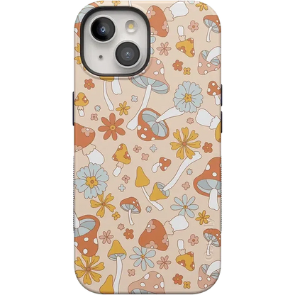 Mushroom Magic | Retro Floral Case iPhone Case get.casely Bold + MagSafe® iPhone 15