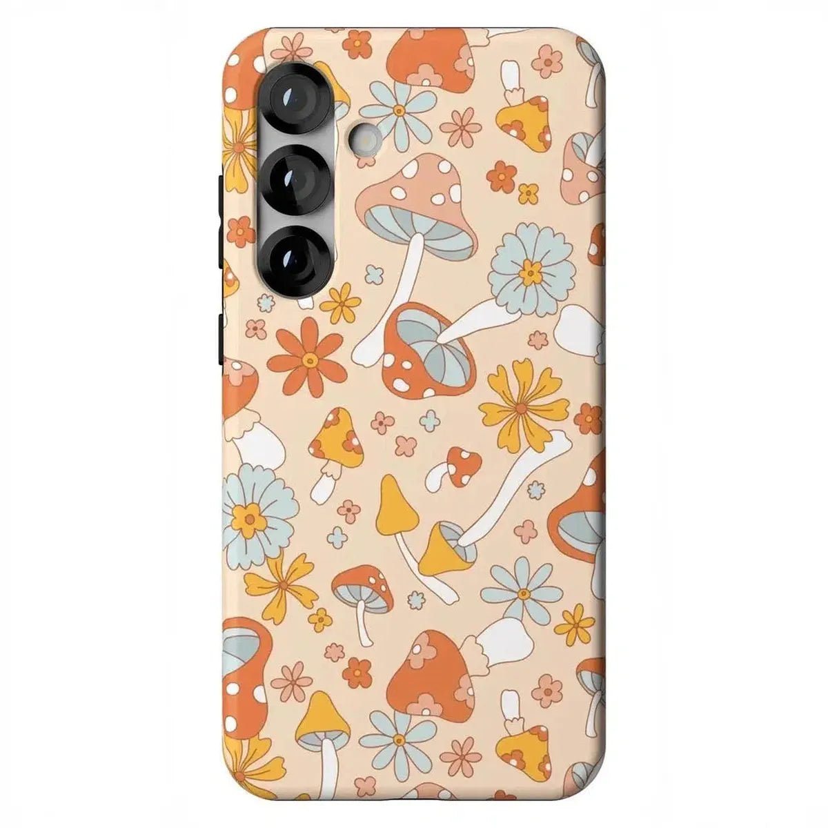 Mushroom Magic | Retro Floral Samsung Case Samsung Case Casetry Essential + MagSafe® Galaxy S25 Plus