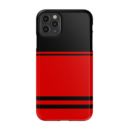 Go Canes | Black & Red Striped Case - iPhone 11 Pro