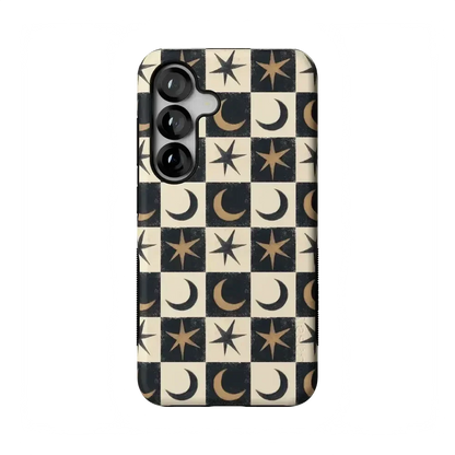 Mystic Moonstar | Black Celestial Case Phone Case get.casely Bold Flex + MagSafe® Galaxy S25