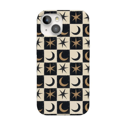 Mystic Moonstar | Black Celestial Case Phone Case get.casely Classic + MagSafe® iPhone 15 Plus