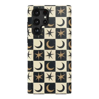 Mystic Moonstar | Black Celestial Case Phone Case get.casely Essential Galaxy S22 Ultra