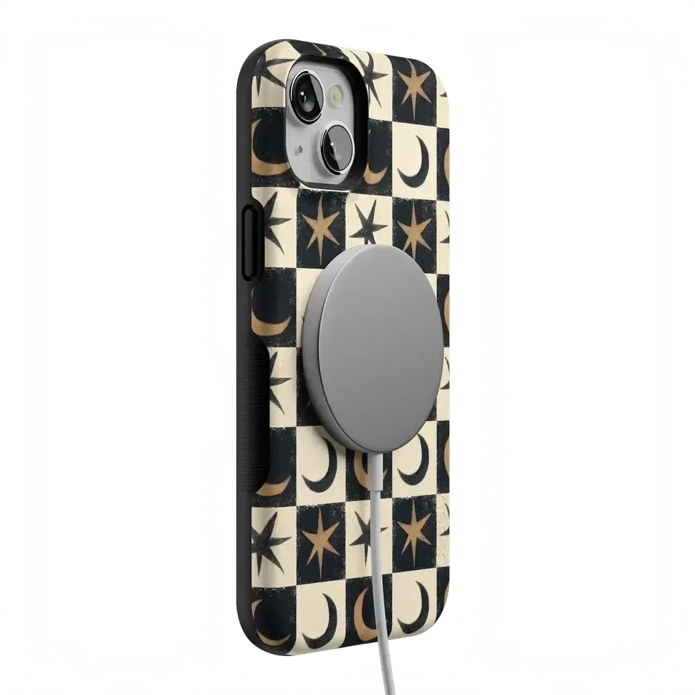 Mystic Moonstar | Black Celestial Case Phone Case get.casely