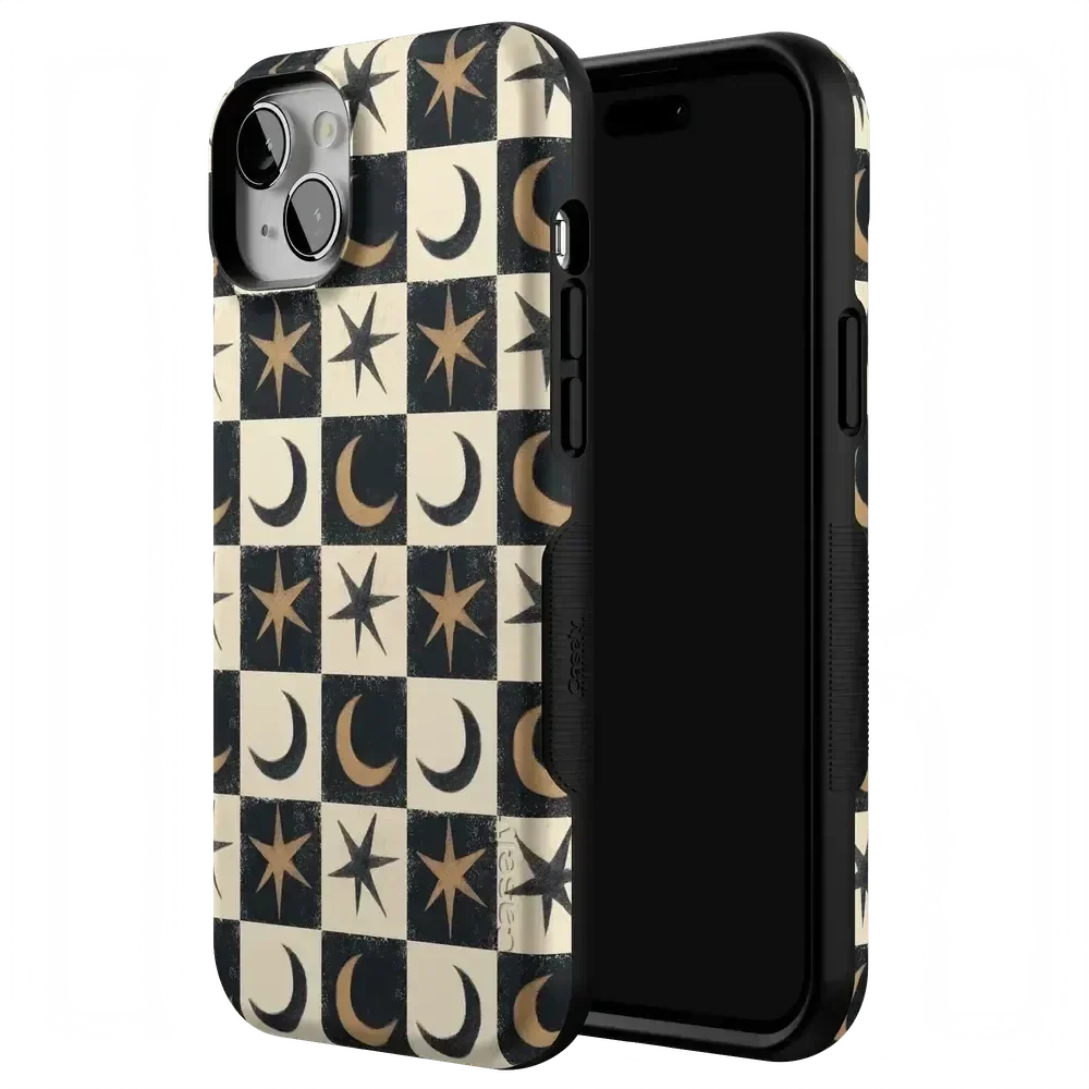 Mystic Moonstar | Black Celestial Case Phone Case get.casely