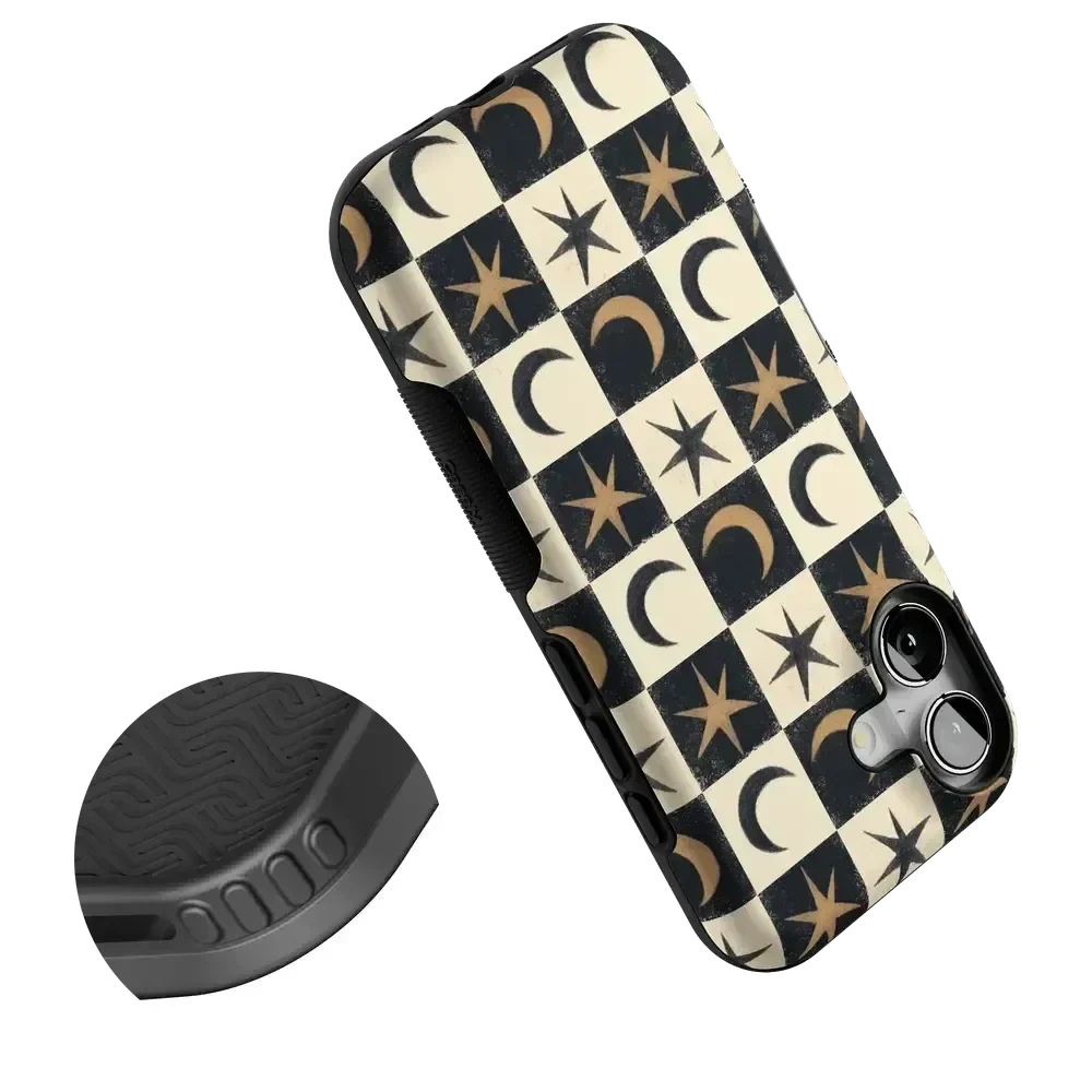 Mystic Moonstar | Black Celestial Case Phone Case get.casely