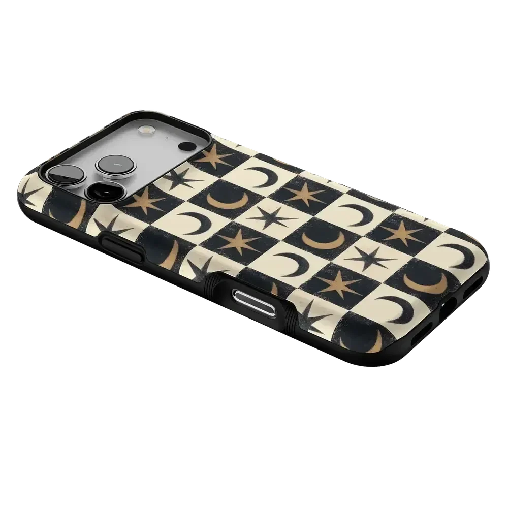 Mystic Moonstar | Black Celestial Case Phone Case get.casely