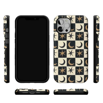 Mystic Moonstar | Black Celestial Case Phone Case get.casely
