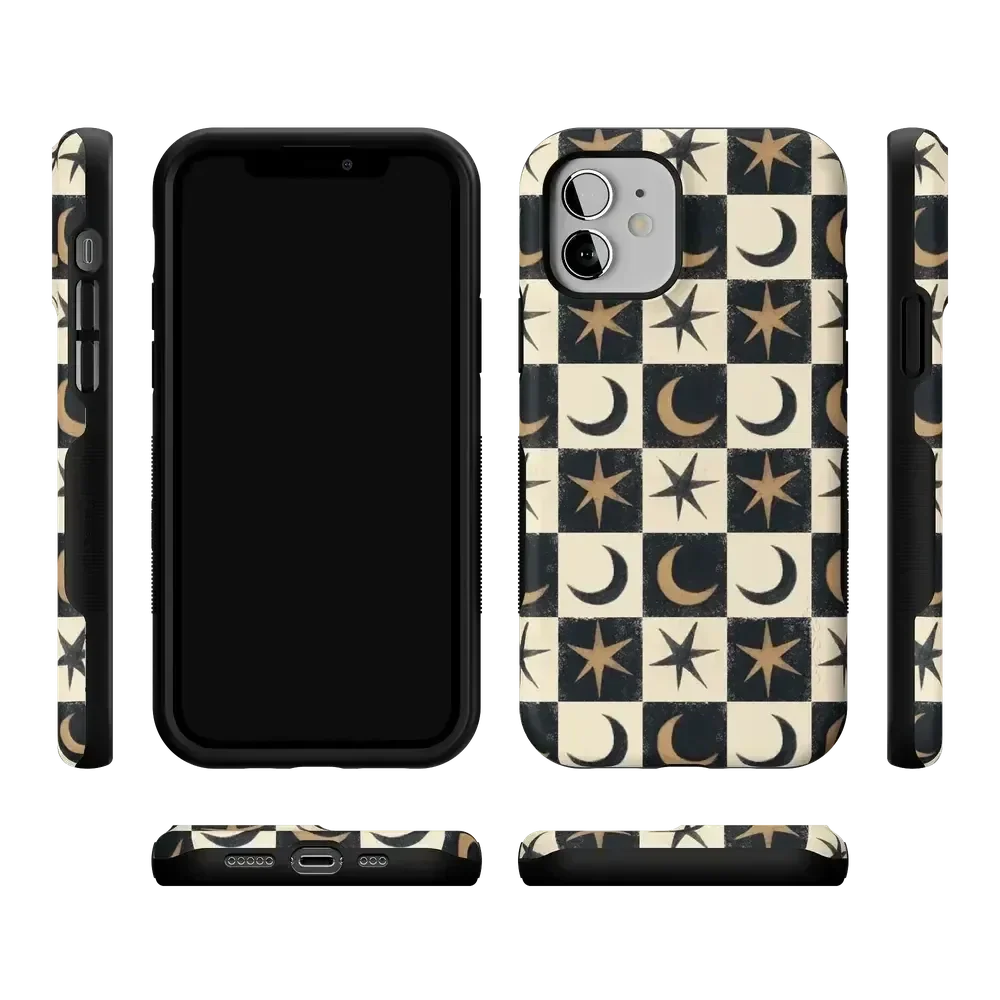 Mystic Moonstar | Black Celestial Case Phone Case get.casely