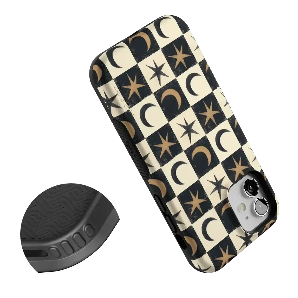 Mystic Moonstar | Black Celestial Case Phone Case get.casely