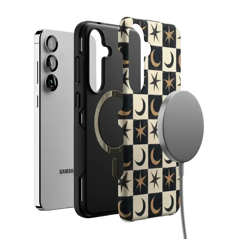 Mystic Moonstar | Black Celestial Case Phone Case get.casely