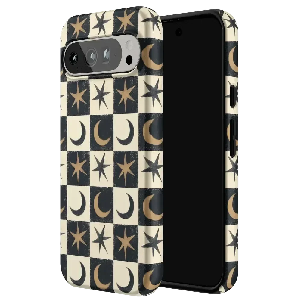 Mystic Moonstar | Black Celestial Case Phone Case get.casely
