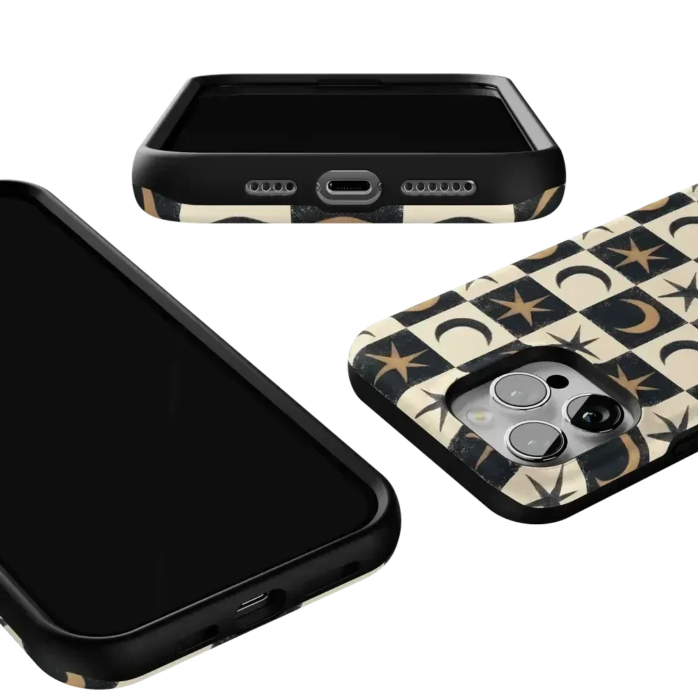 Mystic Moonstar | Black Celestial Case Phone Case get.casely