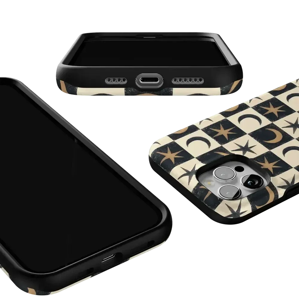 Mystic Moonstar | Black Celestial Case Phone Case get.casely