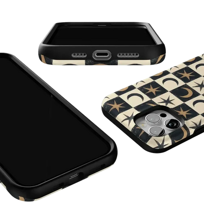 Mystic Moonstar | Black Celestial Case Phone Case get.casely