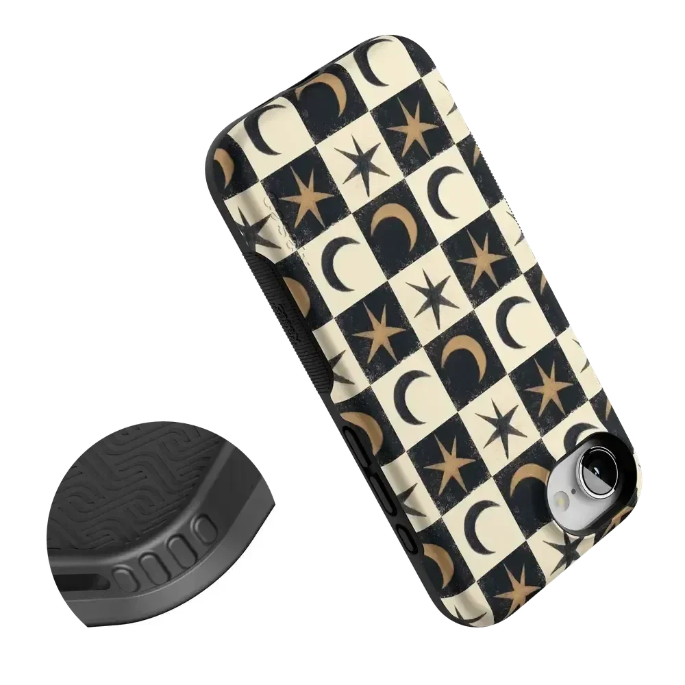 Mystic Moonstar | Black Celestial Case Phone Case get.casely