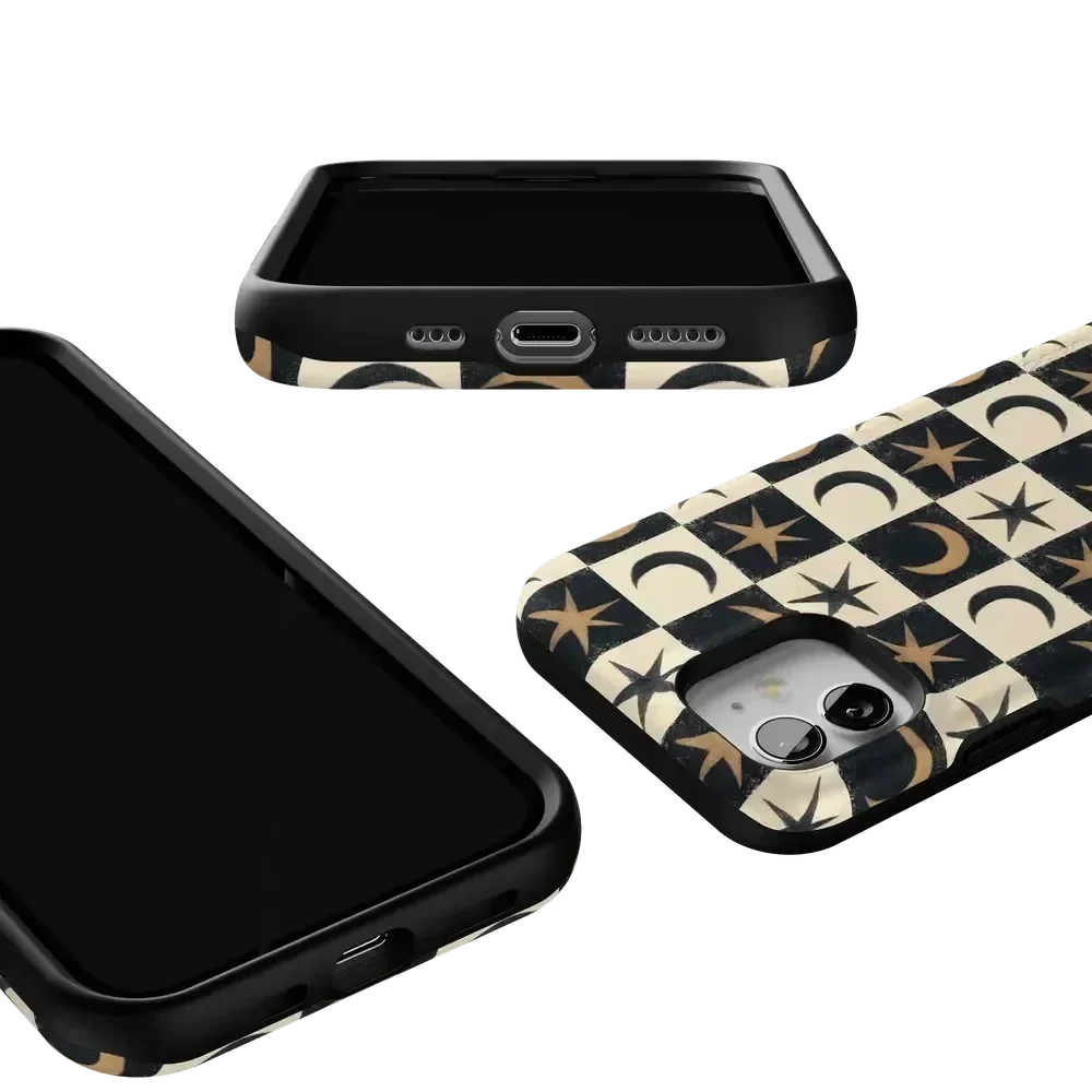 Mystic Moonstar | Black Celestial Case Phone Case get.casely