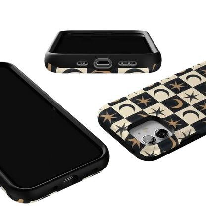 Mystic Moonstar | Black Celestial Case Phone Case get.casely